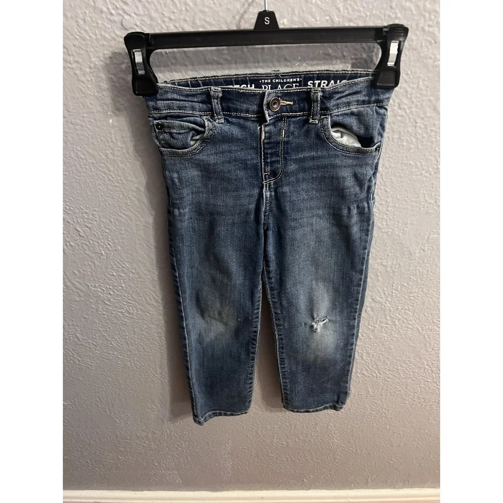 Childrens Place‎ Straight Leg Jeans Toddler Size 5T Adjustable Waist Girls
